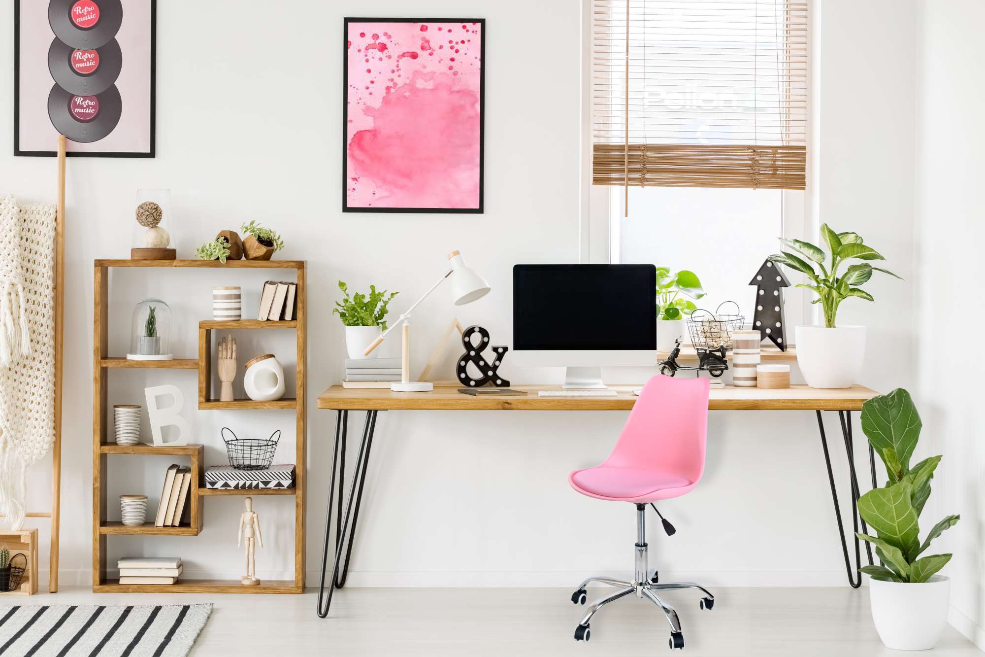 fotel biurowy elmo różowy