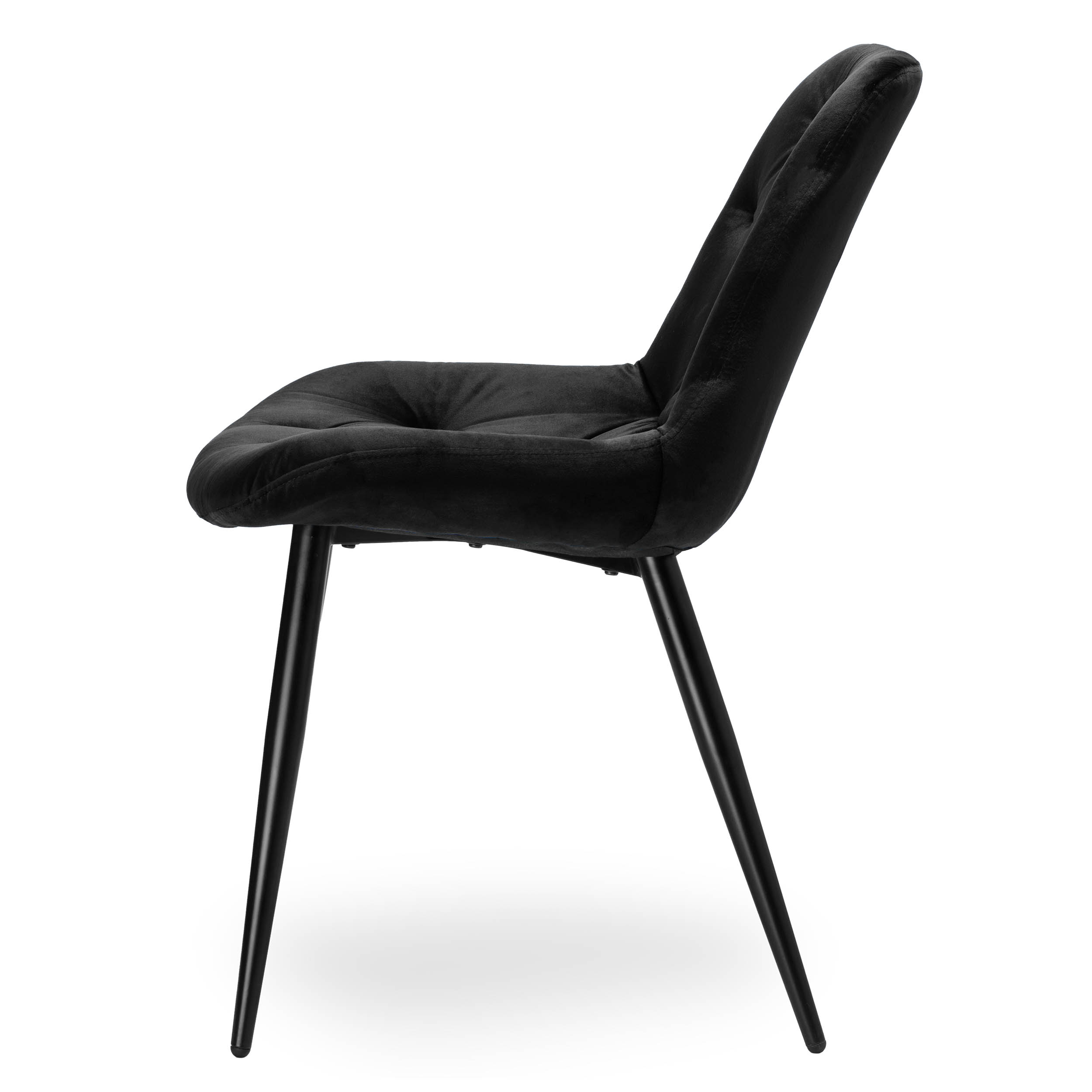 Krzesło aksamitne ELIOT czarne velvet