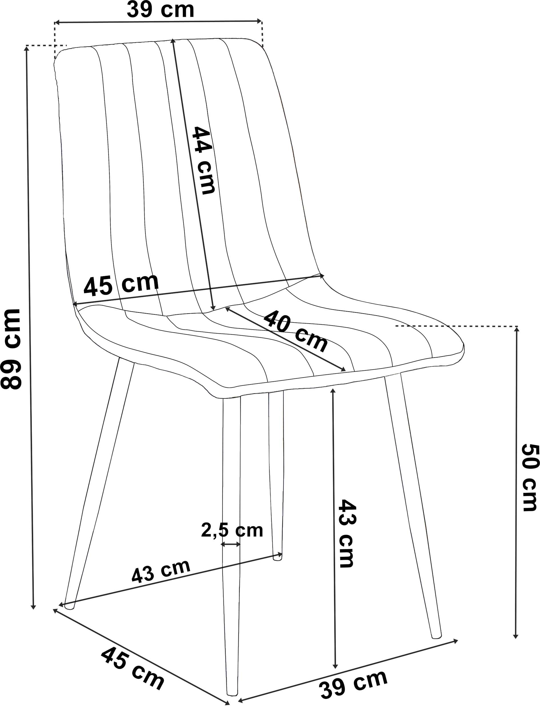 Krzesło nowoczesne aksamitne