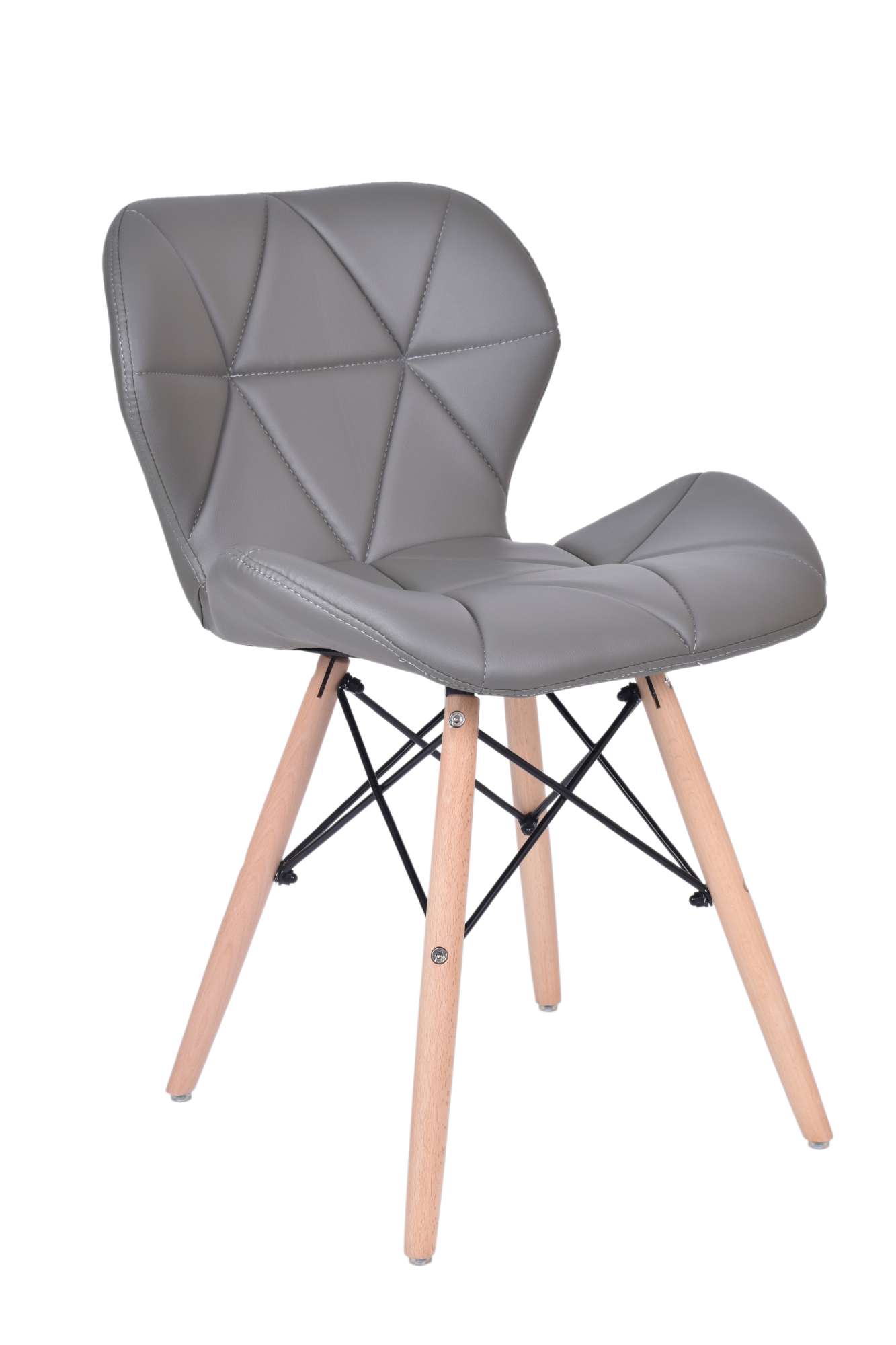 Krzesło nowoczesne tapicerowane MURET szary