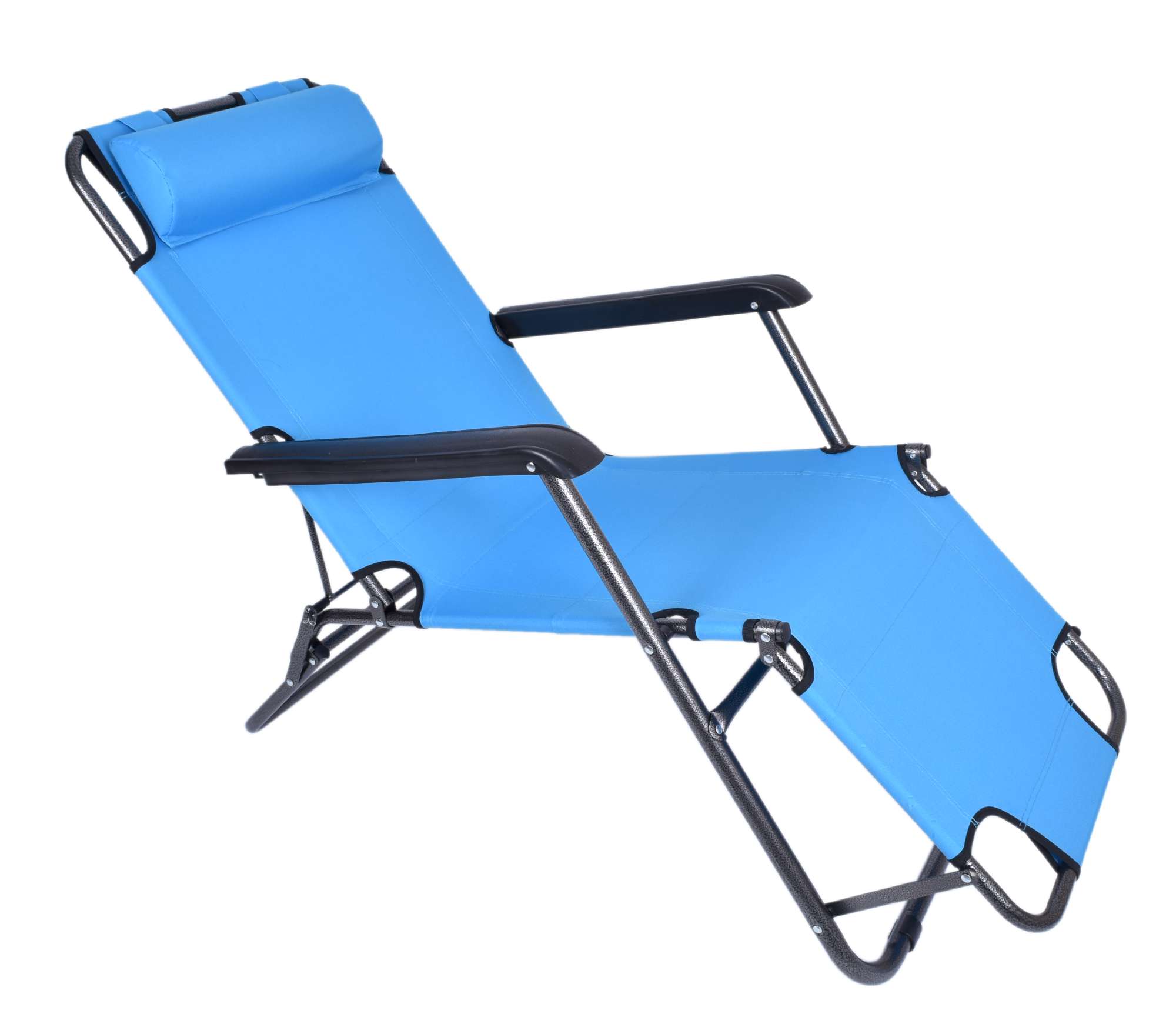 Fotel Leżak LEON jasno niebieski