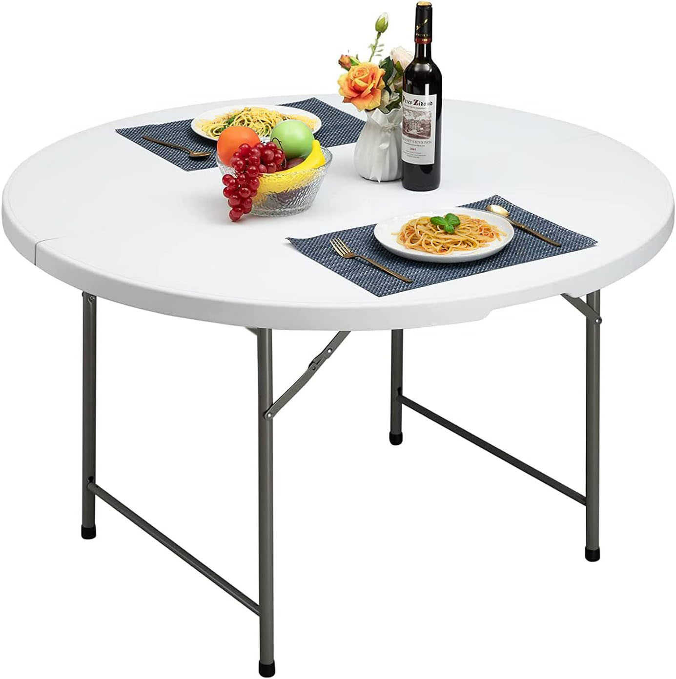 Stół cateringowy składany BRISTOL 120 cm biały