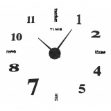 Zegar ścienny Diy Thot 65 - 130 cm - czarny 3D