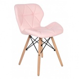 Krzesło tapicerowane MURET różowy