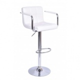 Hoker krzesło barowe MONTE - białe