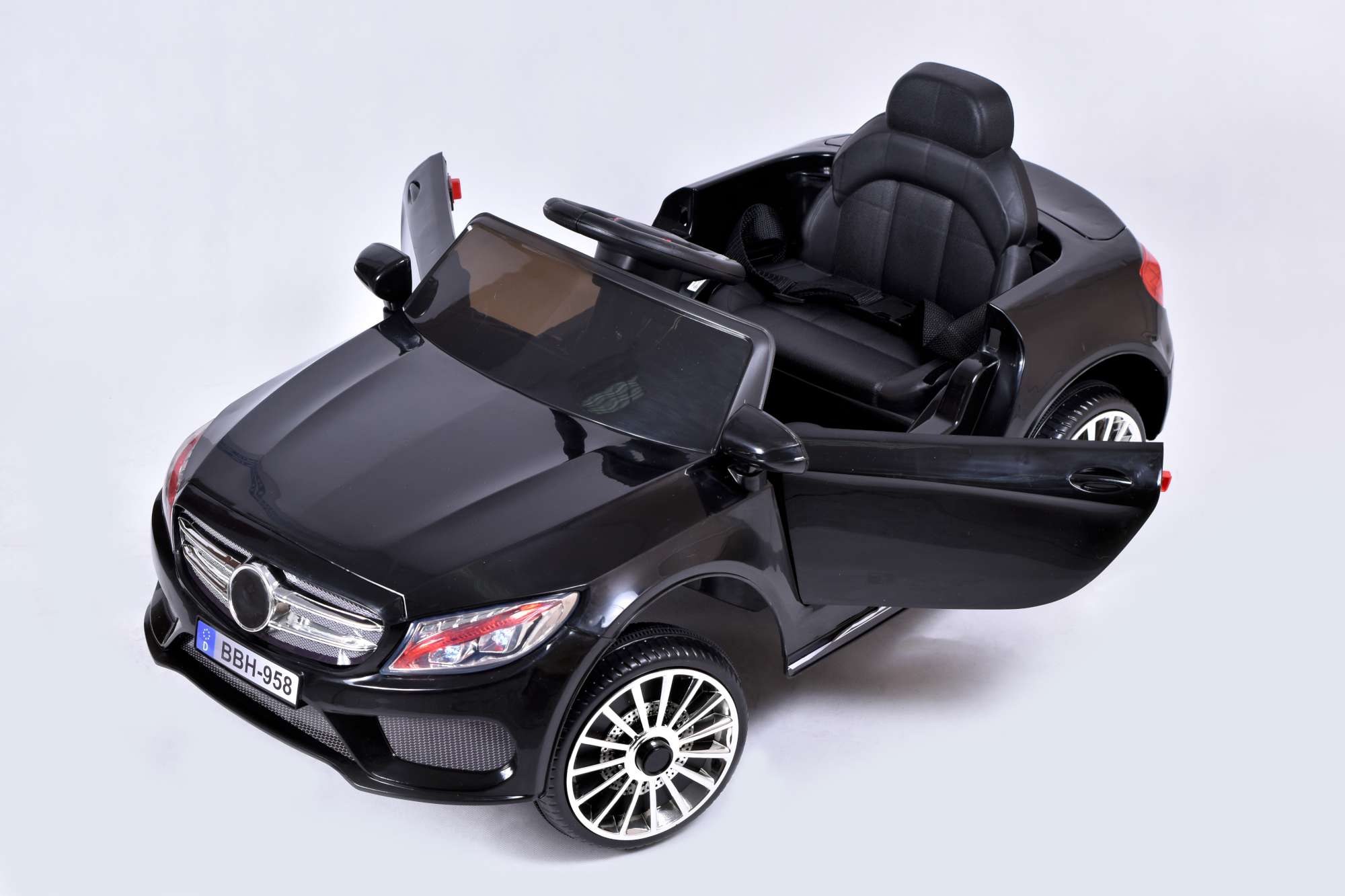 Samochód elektryczny kabriolet dla dzieci MER95 czarny