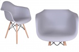 Krzesło skandynawskie fotel K-NICEA szare