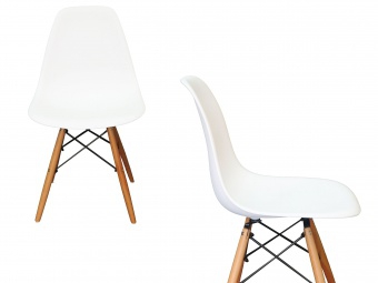 Krzesło plastikowe Milano DSW - biały