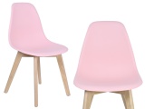 Krzesło nowoczesne ASTI DSW różowe