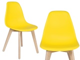 Krzesło nowoczesne DSW ASTI żółte