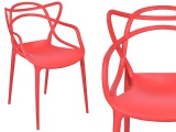 Krzesło Lille - czerwony