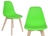 Krzesło nowoczesne ASTI DSW zielone
