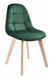 Krzesło AUSTIN VELVET tapicerowane zielony aksamit