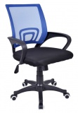 Fotel biurowy Bianco czarno-niebieski