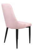 Krzesło welurowe LORIENT VELVET różowe