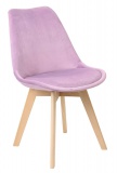 Krzesło Nantes Velvet aksamitne - liliowe