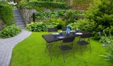 Zestaw cateringowy ogrodowy WOODY stół + 4x krzesła
