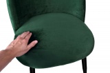 Krzesło tapicerowane SOUL VELVET zielony