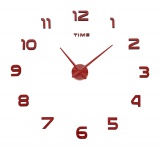 Zegar ścienny DIY NEPRI 65 - 130 cm - miedziany 3D