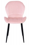Krzesło welurowe tapicerowane Shelby VELVET różowe