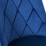 Krzesło LINCOLN VELVET tapicerowane granatowy aksamit