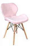 Krzesło tapicerowane MURET VELVET - aksamitny różowy