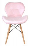 Krzesło tapicerowane MURET VELVET aksamitny różowy