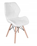 Krzesło pikowane RENNES - biały