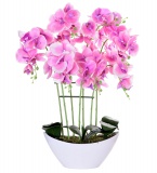 Storczyk orchidea sztuczna 56 kwiatów różowa