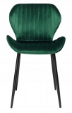 Krzesło welurowe DALLAS VELVET ciemno-zielone