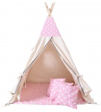 Namiot wigwam dla dzieci różowe tipi