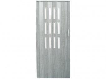 Drzwi harmonijkowe 001S BETON MAT - 80 cm