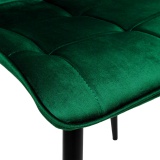 Krzesło glamour Aspen Velvet ciemnozielone