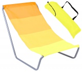 Leżak turystyczny plażowy składany OLEK - żółty