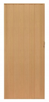 Drzwi harmonijkowe 004-100-02 jasny dąb 100 cm