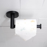 Uchwyt na papier toaletowy czarny Vost