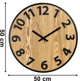 Zegar ścienny metal ABBAS loft 50 cm