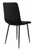 Krzesło tapicerowane Dexter Velvet czarny