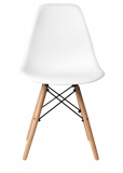 Krzesło nowoczesne Paris DSW białe
