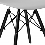 Krzesło nowoczesne Paris Black DSW szare