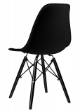 Krzesło plastikowe Milano Black DSW czarne