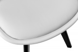 Krzesło nowoczesne Nantes Black DSW białe