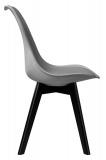 Krzesło nowoczesne Nantes Black DSW szare
