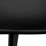Krzesło nowoczesne Nantes Black DSW czarne