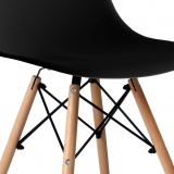 Komplet krzeseł PARIS DSW 4 sztuki czarny