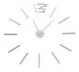 Zegar ścienny Diy Apis 65-120 cm srebrny 3D