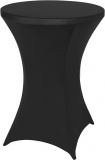 Pokrowiec na stolik koktajlowy czarny 80 cm
