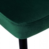 Krzesło LINCOLN VELVET tapicerowane ciemnozielony aksamit