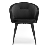 Krzesło HAMPTON velvet czarne