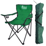 Składane krzesło turystyczne HUGO zielone